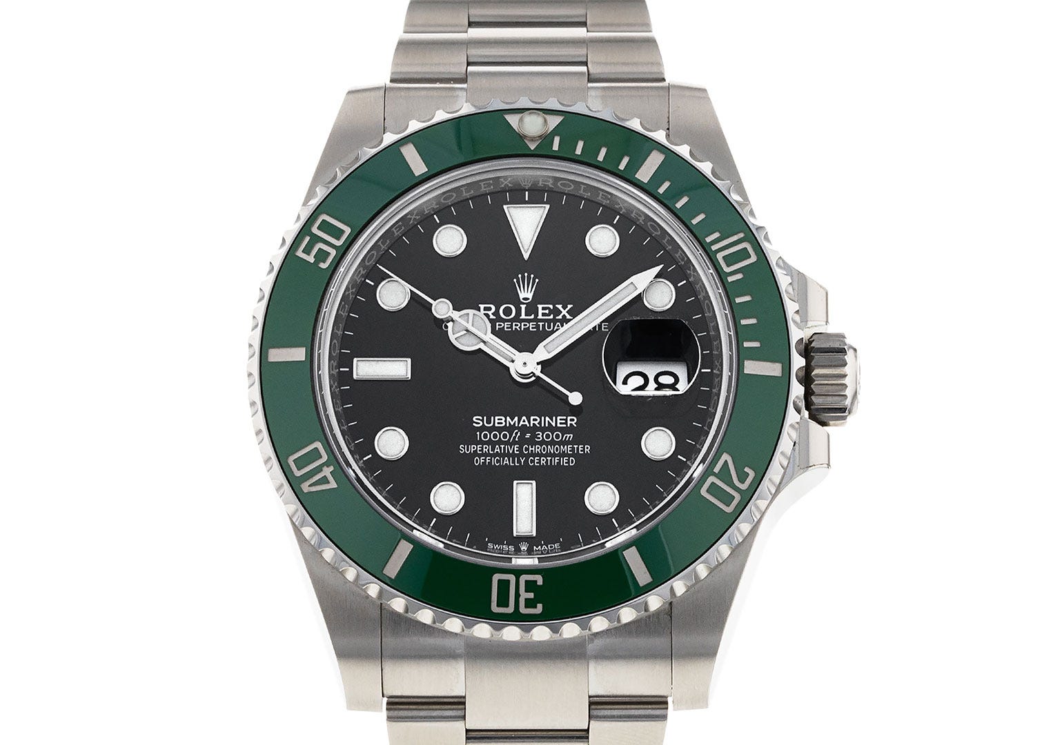The ever-popular "Starbucks" has a dark green bezel with black dial